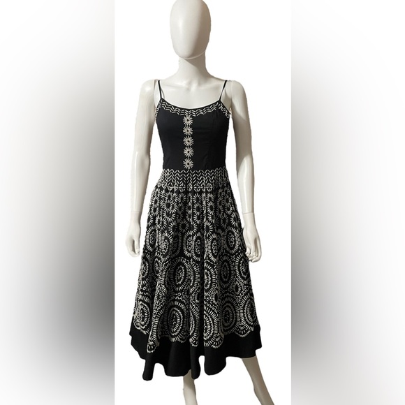 Vintage Sue Wong embroidered cotton sleeveless dress! - 2007 Fashion Show. RARE! - Picture 4 of 15